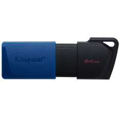 Pendrive Kingston DataTraveler Exodia M de 64GB, USB 3.2, Azul